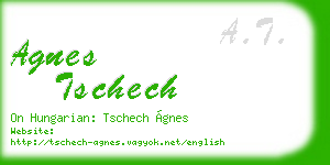 agnes tschech business card